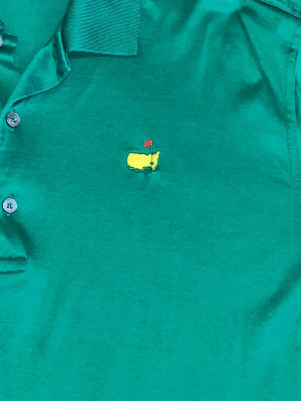 Country Club Dadcore Masters Collection Green Polo Shirt w/Logo Men's size Large - Picture 2 of 6